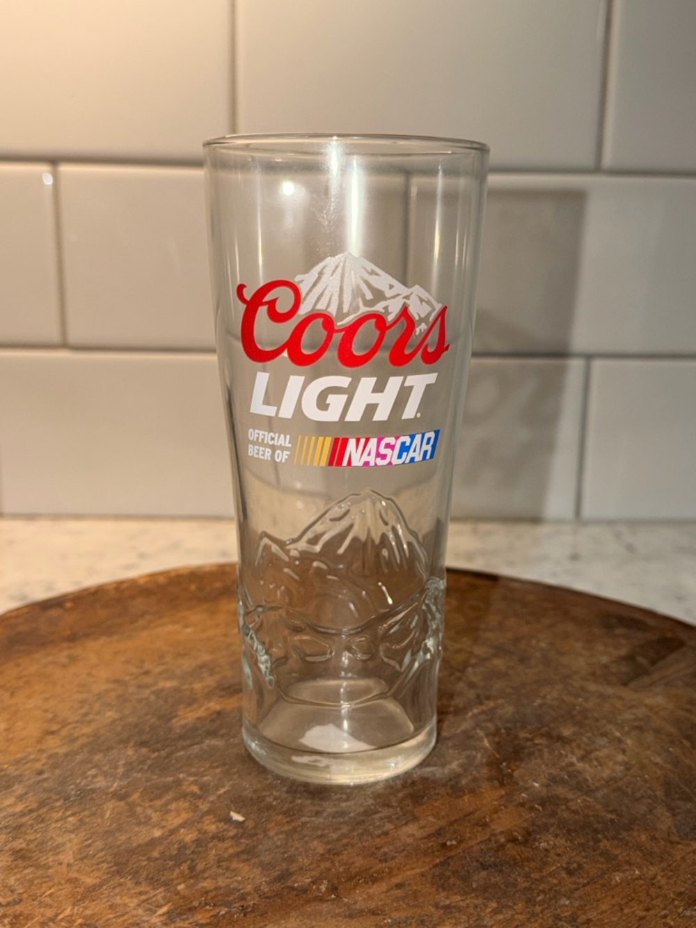 NASCAR Branded Clear Pint Glass